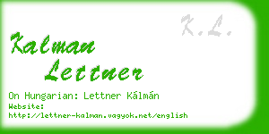 kalman lettner business card